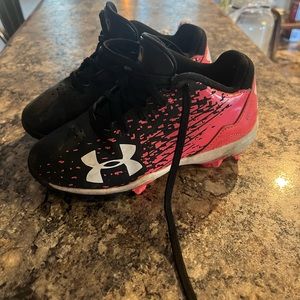 Under Armour little girls softball cleats